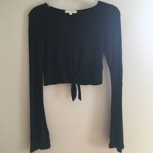 LA Hearts flow crop top